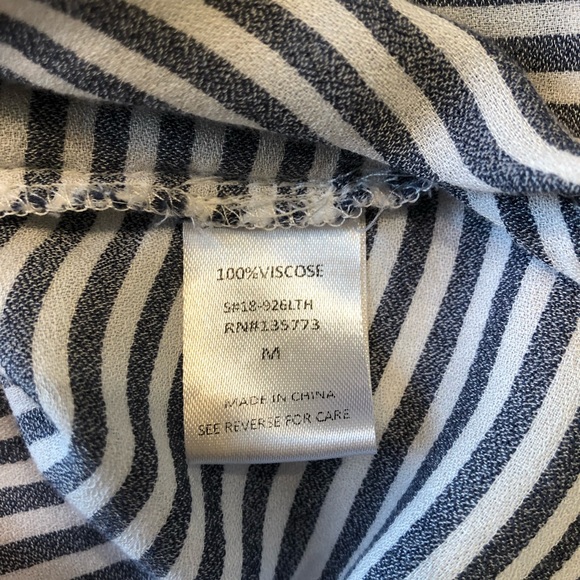 Olivceous Striped Blouse - Picture 4 of 4